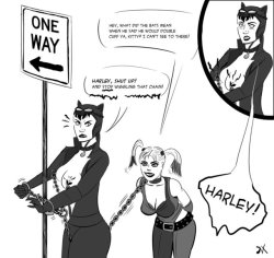   Catwoman and Harley caught by SpaceVertex  