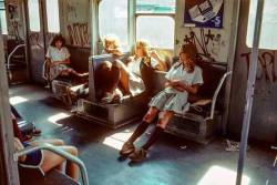 lostinhistorypics:Subway Babes 1970s
