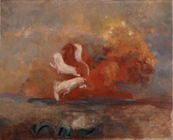 windingcosmicserpent:  Odilon Redon - Le char d’Apollon (1907)