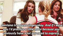   Faberry weekÂ day 2: jealousyQuinn broke things off with Rachel so she tried to make Quinn jealous by singing a duet with Santana.  