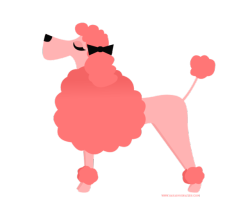 saradrawsdaily:Pink poodle.