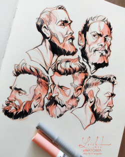 loish:  a herd of bearded men! my take on the ‘angular’