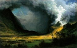 gsfdfdsa:  Albert Bierstadt - Storm in the Mountains (1870) 
