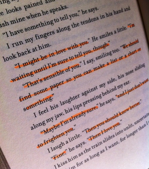 herbrightoceaneyes:  31 days of Divergent #27: I might be in love with you  YOU HIGHLIGHTED A BOOK WHY