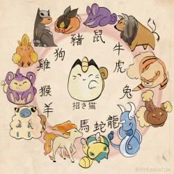  Pokemon Zodiac by `ditto9 