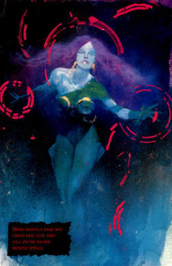 noahbodie:  Circe, adversary to Wonder Woman, by Bill Sinkiewicz