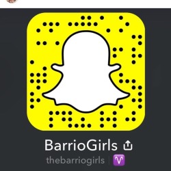 Follow our snapchat: thebarriogirls