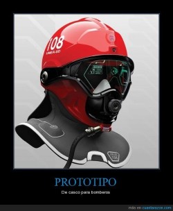 memator:PROTOTIPO - De casco para bomberos http://ift.tt/1jJynaV
