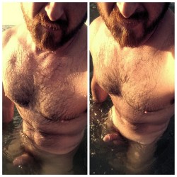 A big thank you for 4,000 followers!  Naked in the ocean.  Come join me?