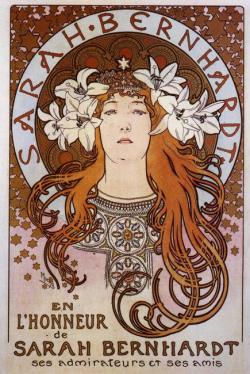 artist-mucha:  Sarah Bernhardt, 1896, Alphonse MuchaMedium: lithographyhttps://www.wikiart.org/en/alphonse-mucha/sarah-bernhardt-1896