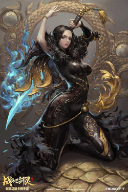 art-of-cg-girls:Blade&Soul Mobile 진서연 by Chocofing