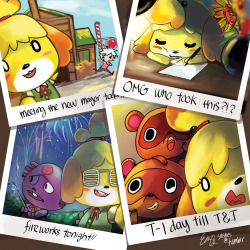 thenewleafchronicles:  ribbonlace:  Isabelle’s selfies.  Still