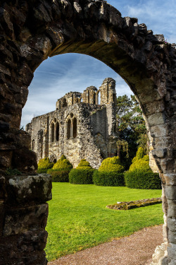 visitheworld:  View from the Chapter House door, Wenlock Priory