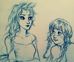 fairymascot:  bevsi:  Frozen sketches  those are the best face