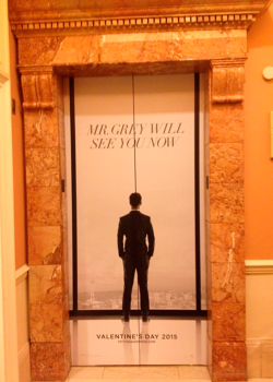 fiftyshadesofgreydaily:  Only at #CinemaCon: #FiftyShades adorns