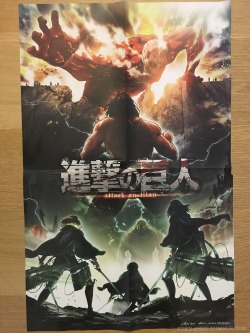 My SnK season 2 key visual poster just arrived! Now I’m actually prepared