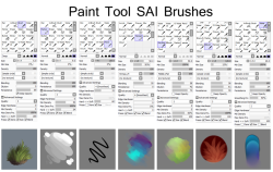 alldrawtut:  SAI brushes 