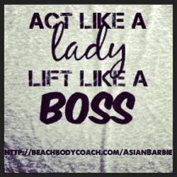 Lady in the streets, Boss in the gym!