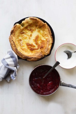 sweetoothgirl:   Hot Jam Donut Dutch Baby  