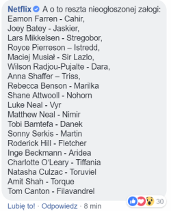     Anonymous said:Netflix Poland leaked some more of the cast