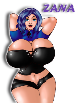 sweetchichablog:  Here is my part of a trade with my awesome friend  His curvy Oc Zana  I hope you like it!!!!!His part : supertito.deviantart.com/art/B…Zana by Note: I tried a new kind of paint style  