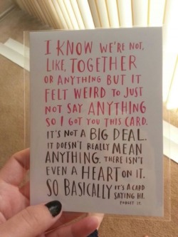My Valentine’s day card from star :)