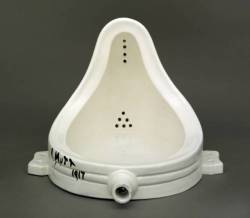 learnarthistory:Fountain by Marcel Duchamp (1917) #dada #art