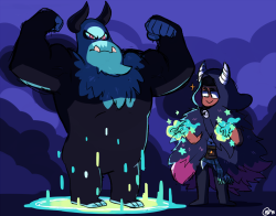 genchiart:  My witchsona is a summoner/beast master.So here I