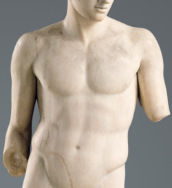 marmarinos:  Roman statue of a youth, known as the “Dresdner