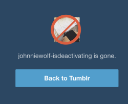 aaand johnniewolf is gone. my original personal blog is gone.