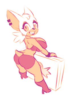 certifiedhypocrite:  nitrodraws:  Here is a picture of Rouge