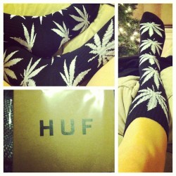 Weed socks. #HUF