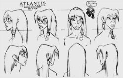 the-disney-elite:   Model sheets for Kida from Disney’s Atlantis: