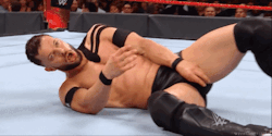 wweassets: wrestlingsexriot:  I mean.. him rubbing his crotch