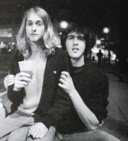 bloodsoakedpearls:  Kurt Cobain and Krist Novoselic in 1987/88