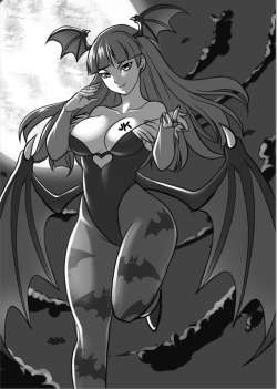 jadenkaiba:Sketch Time with Morrigan Aensland from Darkstalkers/Vampire