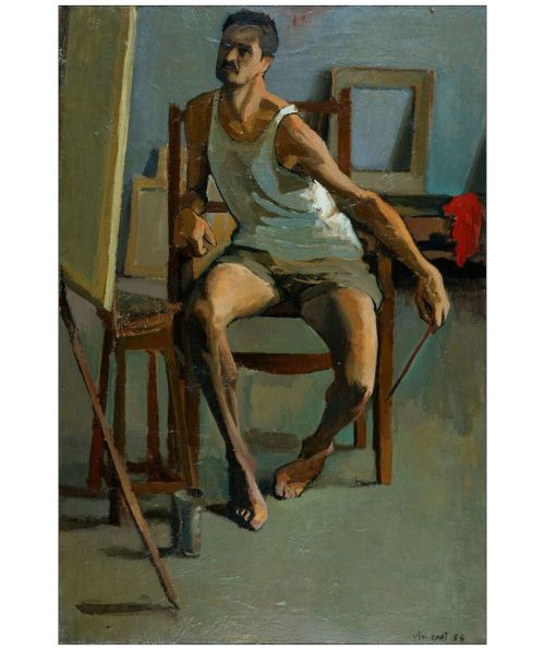 beyond-the-pale:  Jean Vimenet (1914-1999) Autoportrait au chiffon
