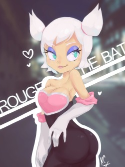 good-sonic-shit:  Rouge the bat by Karate ChopsticksI never
