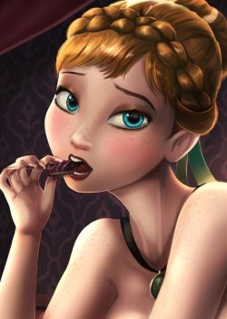 shadbase:  Brand new pinup of Anna from Frozen up on Shadbase!