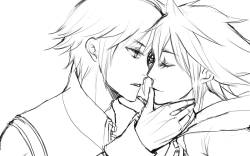 runaweipineapples:kissingriku and sora 3D version are my faves