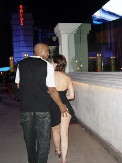 wifedoesblack:  love the public grope and no panties. real life