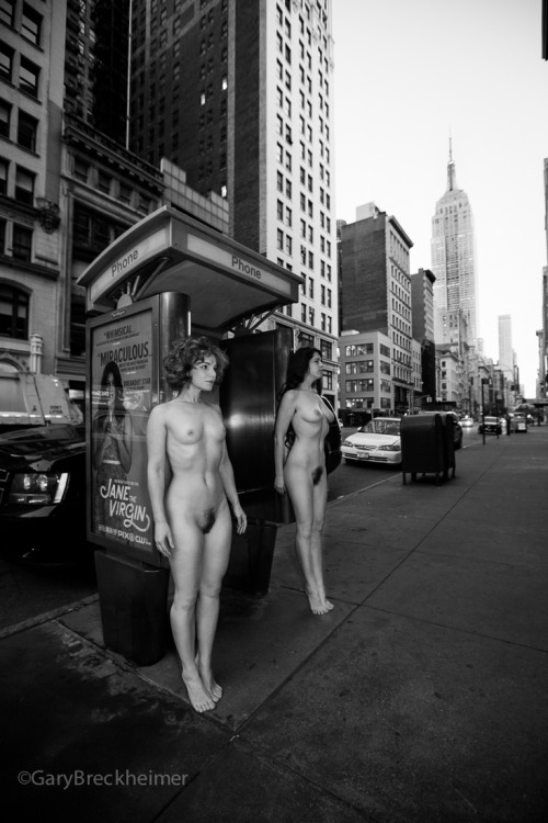 holdmyheaddown:  Nathalia Rhodes & Kelsey Dylan.  By Gary Breckheimer. NYC. 