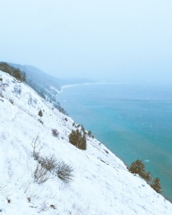 adventureovereverything:  Snowy Sleeping Bear Dunes