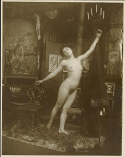 warrenpearce69:Nude Female Model as Ballerina, Paris, Alphonse