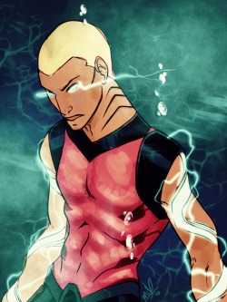 radredrocketship:  Aqualad sketch for a friend, result of an