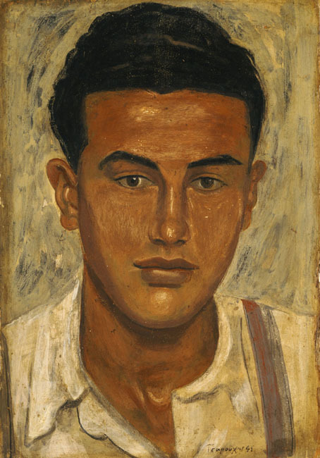 yiannis-tsaroychis: Head of a Youth, 1941, Yiannis Tsaroychis