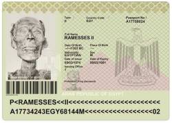 ewan-mcgregor:signorformica: Pharaoh Ramses II’s Egyptian passport,