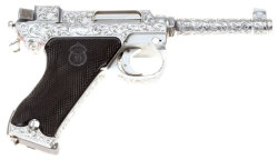peashooter85:  An engraved and nickel plated Swedish M40 Lahti