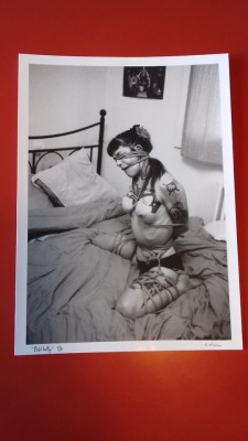 roll-a-doll:  “Bad Kitty”  Home made silver print for sale.