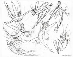 pinupboyart:Fairy sketches #pinupboys #fairies #fairy #wings